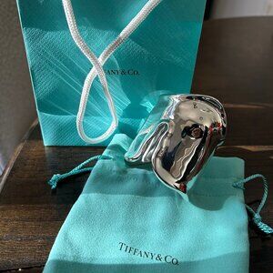 Tiffany & Co/Elsa Peretti Vintage Silver Split Bone Cuff (right hand)